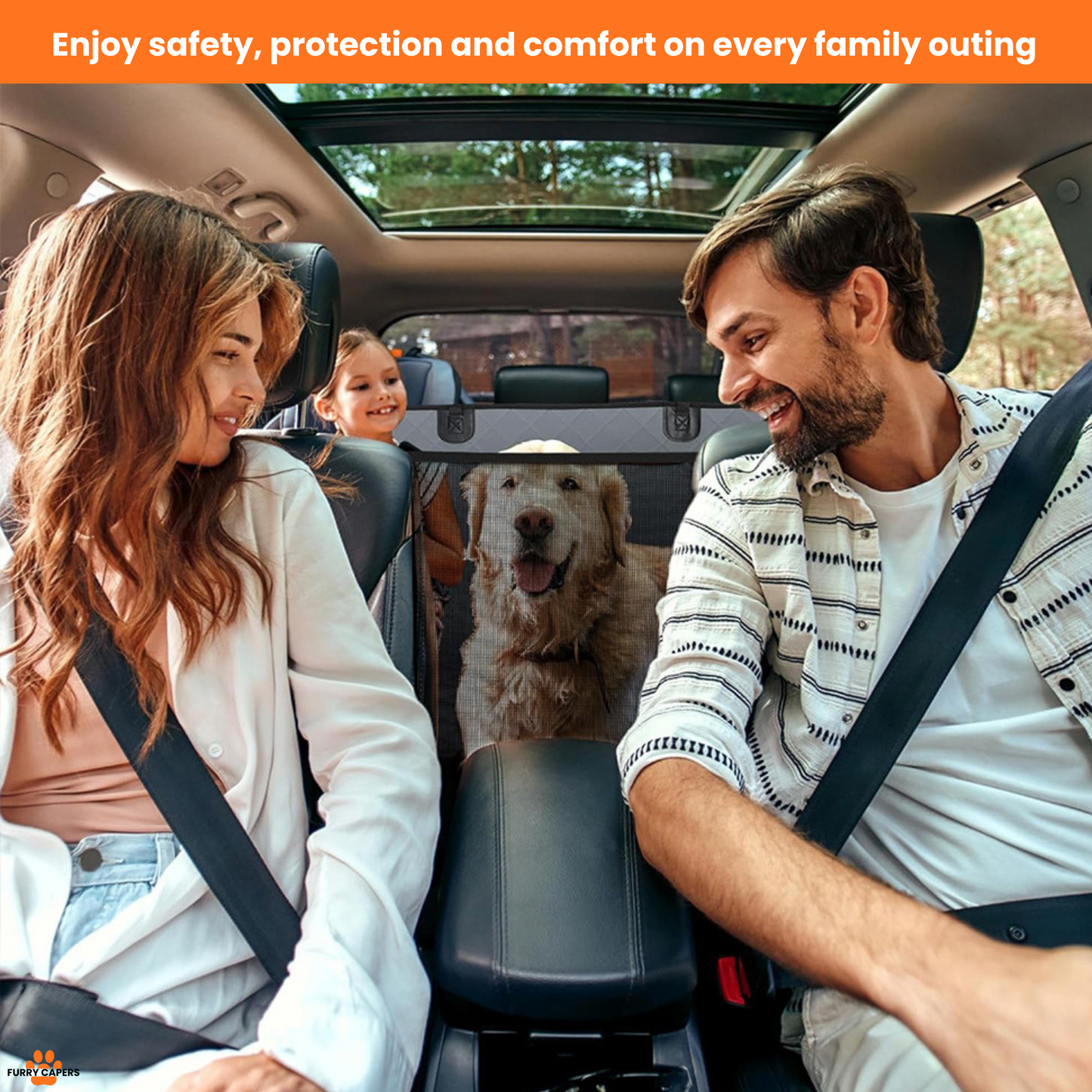 Furry Capers - Hard Bottom Dog Car Seat Protector